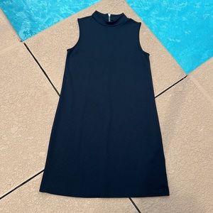 Adrienne Vittadini Black Mock Turtleneck Dress Sz 6